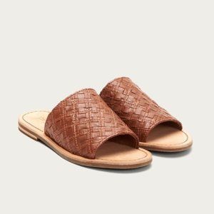 Frye Robin Slide Cognac, Size 6.5